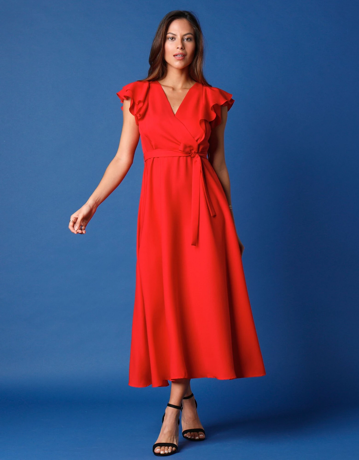 Robe Volantée Manches Courtes 3 Robe Volantée Manches Courtes