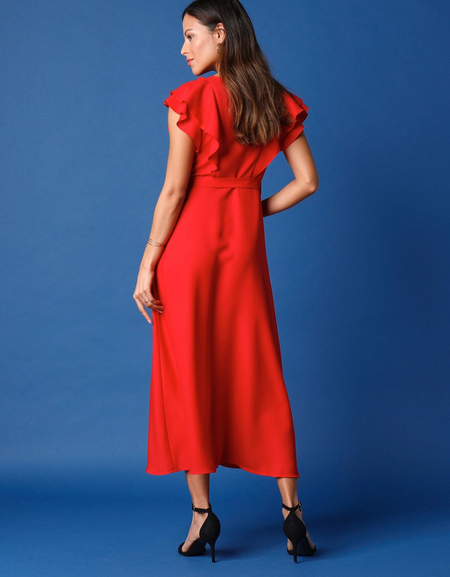 Robe Volantée Manches Courtes 4 Robe Volantée Manches Courtes – Image 2