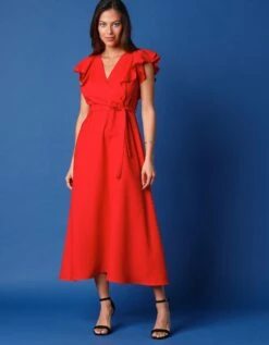 Robe Volantée Manches Courtes 12 Robe Volantée Manches Courtes -Femmes Vêtements Magasin 501003 C01 zoomx vue5