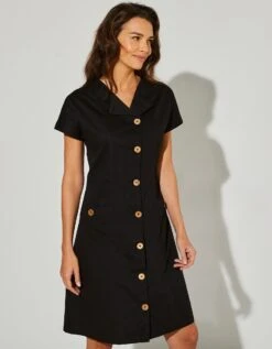 Robe Saharienne Boutonnée -Femmes Vêtements Magasin 501024 C03 zoomx vue5