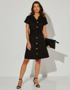 Robe Saharienne Boutonnée -Femmes Vêtements Magasin 501024 C03 zoomx vue6