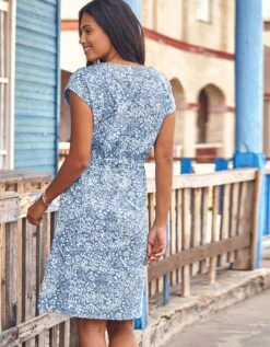 Robe Imprimée Boutonnée -Femmes Vêtements Magasin 501029 C01 zoomx vue2