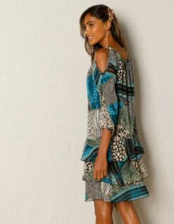 Robe En Voile Imprimée 10 Robe En Voile Imprimée -Femmes Vêtements Magasin 501058 C00 zoomx vue3