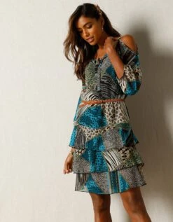 Robe En Voile Imprimée 13 Robe En Voile Imprimée -Femmes Vêtements Magasin 501058 C00 zoomx vue6