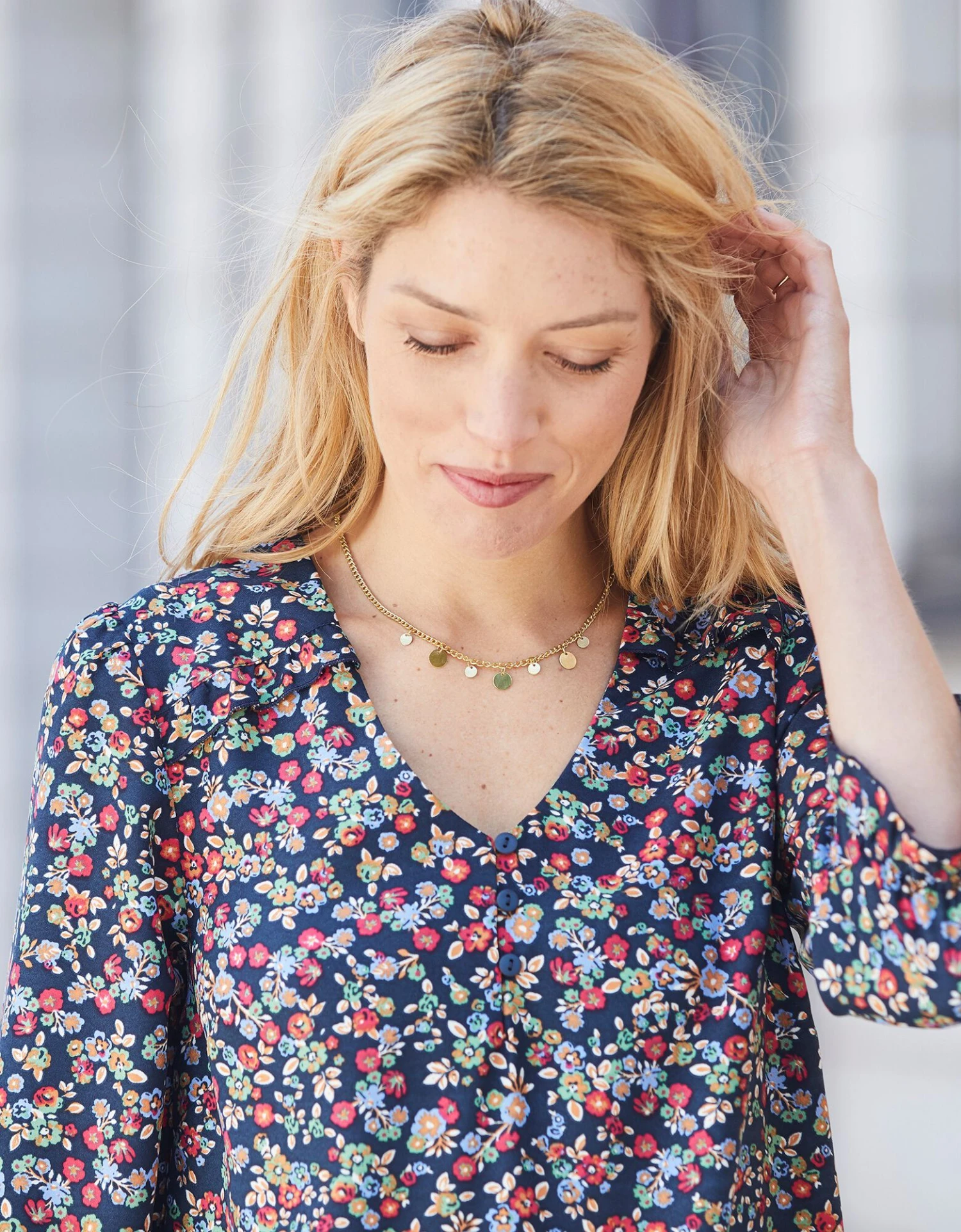 Robe évasée Imprimée Manches Longues 7 Robe évasée Imprimée Manches Longues – Image 5