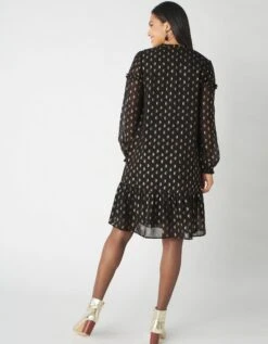 Robe En Voile Imprimé Doré -Femmes Vêtements Magasin 501110 C01 zoomx vue7