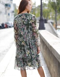 Robe Voile Imprimé Floral 9 Robe Voile Imprimé Floral -Femmes Vêtements Magasin 501138 C01 zoomx vue2