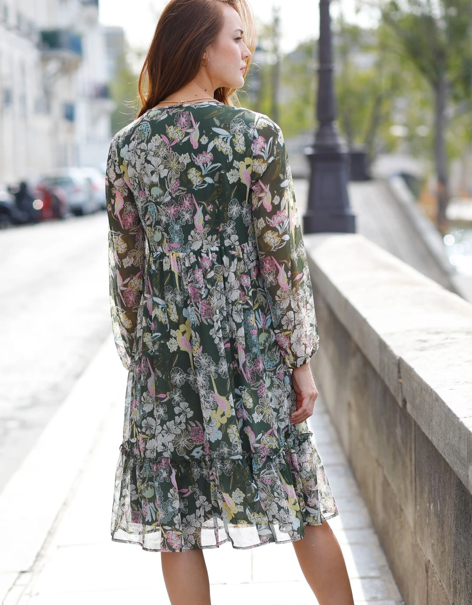 Robe Voile Imprimé Floral 4 Robe Voile Imprimé Floral – Image 2