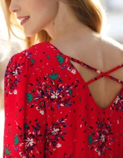 Robe Dos Lacé Imprimée 10 Robe Dos Lacé Imprimée -Femmes Vêtements Magasin 501395 C00 zoomx vue3