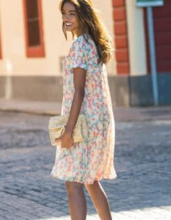 Robe Imprimée, Voile -Femmes Vêtements Magasin 501404 C00 zoomx vue2