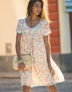 Robe Imprimée, Voile -Femmes Vêtements Magasin 501404 C00 zoomx vue5