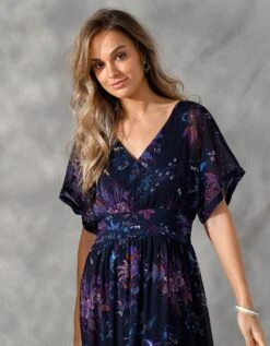 Robe Longue En Voile Imprimé -Femmes Vêtements Magasin 501444 C00 zoomx vue2