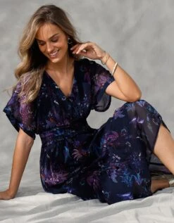 Robe Longue En Voile Imprimé -Femmes Vêtements Magasin 501444 C00 zoomx vue3