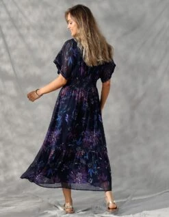 Robe Longue En Voile Imprimé -Femmes Vêtements Magasin 501444 C00 zoomx vue4