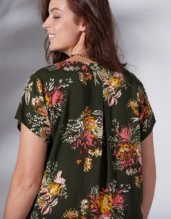 Robe Manches Courtes Imprimée -Femmes Vêtements Magasin 501455 C00 zoomx vue5