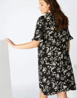 Robe Housse Volantée Imprimée, Toile -Femmes Vêtements Magasin 501460 C01 zoomx vue2