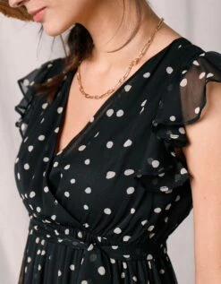 Robe Longue Cache-coeur Sans Manches Voile Imprimé 13 Robe Longue Cache-coeur Sans Manches Voile Imprimé -Femmes Vêtements Magasin 501493 C01 zoomx vue5