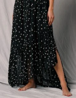 Robe Longue Cache-coeur Sans Manches Voile Imprimé 14 Robe Longue Cache-coeur Sans Manches Voile Imprimé -Femmes Vêtements Magasin 501493 C01 zoomx vue6