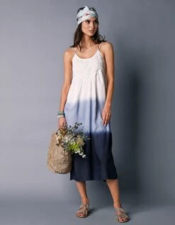 Robe Longue Tie And Dye Brodée 13 Robe Longue Tie And Dye Brodée -Femmes Vêtements Magasin 501503 C01 zoomx vue5