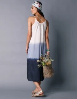 Robe Longue Tie And Dye Brodée 15 Robe Longue Tie And Dye Brodée -Femmes Vêtements Magasin 501503 C01 zoomx vue7