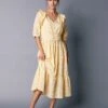 Robe Volantée Col V Broderie Anglaise 1 Robe Volantée Col V Broderie Anglaise -Femmes Vêtements Magasin 501517 C01 zoomx