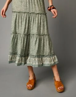 Robe Longue Volantée épaules Dégagées -Femmes Vêtements Magasin 501520 C01 zoomx vue7