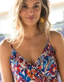 Robe Longue à Bretelles Imprimée -Femmes Vêtements Magasin 501525 C00 zoomx vue3