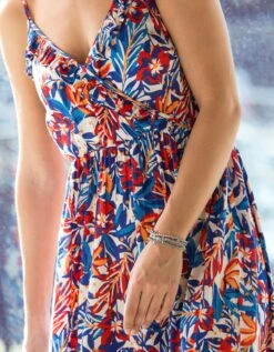 Robe Longue à Bretelles Imprimée -Femmes Vêtements Magasin 501525 C00 zoomx vue5