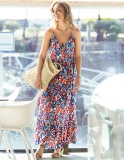 Robe Longue à Bretelles Imprimée -Femmes Vêtements Magasin 501525 C00 zoomx vue6