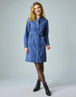 Robe-chemise Pressionnée Saharienne