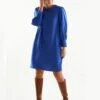 Robe Forme Housse Crêpe Uni -Femmes Vêtements Magasin 501593 C01 zoomx