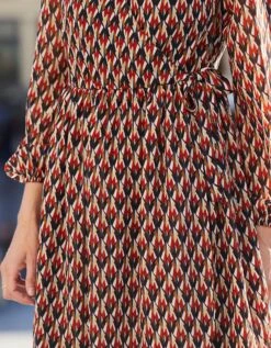 Robe Cache-coeur, Voile Imprimé -Femmes Vêtements Magasin 501596 C01 zoomx vue5