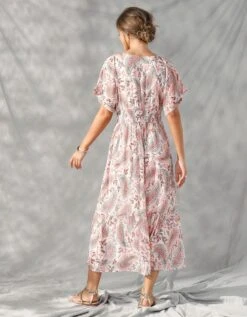 Robe Longue Voile Imprimé -Femmes Vêtements Magasin 501656 C01 zoomx vue2