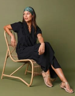 Robe Longue Encolure Fantaisie -Femmes Vêtements Magasin 501673 C01 zoomx vue6