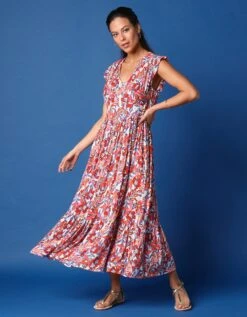 Femmes Vêtements Magasin 41 Robe Longue Imprimée Sans Manches