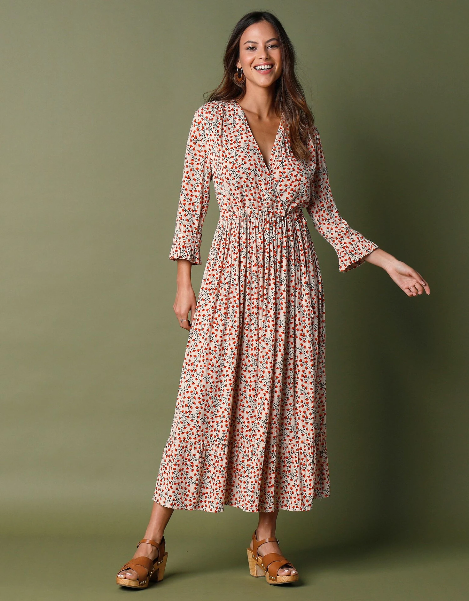 Robe Longue Taille Coulissée 4 Robe Longue Taille Coulissée – Image 2