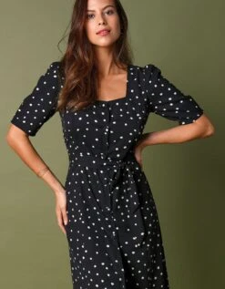 Robe Imprimée à Pois -Femmes Vêtements Magasin 501707 C02 zoomx vue4