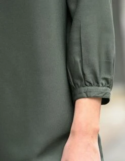 Robe Droite Manches 7/8ème Unie -Femmes Vêtements Magasin 501719 C00 zoomx vue3