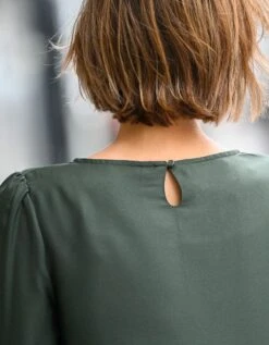 Robe Droite Manches 7/8ème Unie -Femmes Vêtements Magasin 501719 C00 zoomx vue5