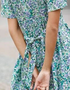 Robe Fluide Boutonnée Imprimée -Femmes Vêtements Magasin 501727 C01 zoomx vue7