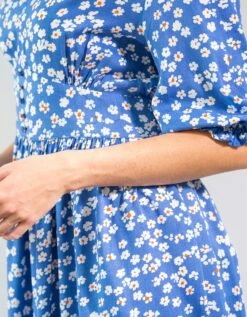 Robe Imprimée Col V Base évasée -Femmes Vêtements Magasin 501747 C01 zoomx vue6