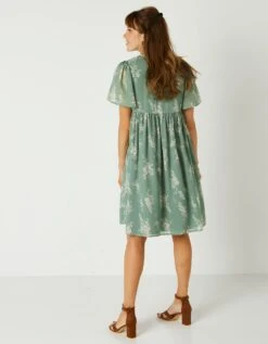 Robe évasée, Voile Imprimé Bicolore -Femmes Vêtements Magasin 501761 C01 zoomx vue2