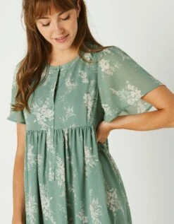 Robe évasée, Voile Imprimé Bicolore -Femmes Vêtements Magasin 501761 C01 zoomx vue4