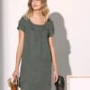 Robe Housse Unie Manches Courtes -Femmes Vêtements Magasin 501773 C01 zoomx