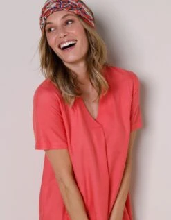 Robe Courte évasée Unie -Femmes Vêtements Magasin 501783 C01 zoomx vue3