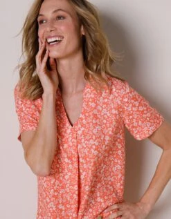 Robe Courte évasée Imprimée -Femmes Vêtements Magasin 501786 C00 zoomx vue3