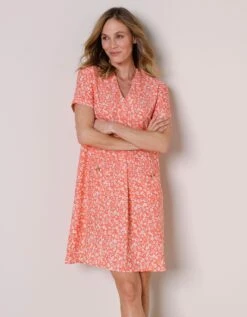 Robe Courte évasée Imprimée -Femmes Vêtements Magasin 501786 C00 zoomx vue5