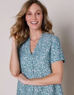 Robe Courte évasée Imprimée -Femmes Vêtements Magasin 501786 C01 zoomx vue3