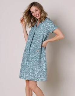 Robe Courte évasée Imprimée -Femmes Vêtements Magasin 501786 C01 zoomx vue4