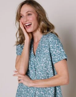 Robe Courte évasée Imprimée -Femmes Vêtements Magasin 501786 C01 zoomx vue6